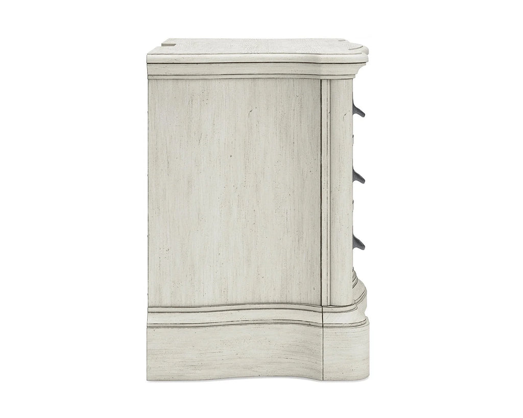 Antique White 3 Drawer Nightstand B71161