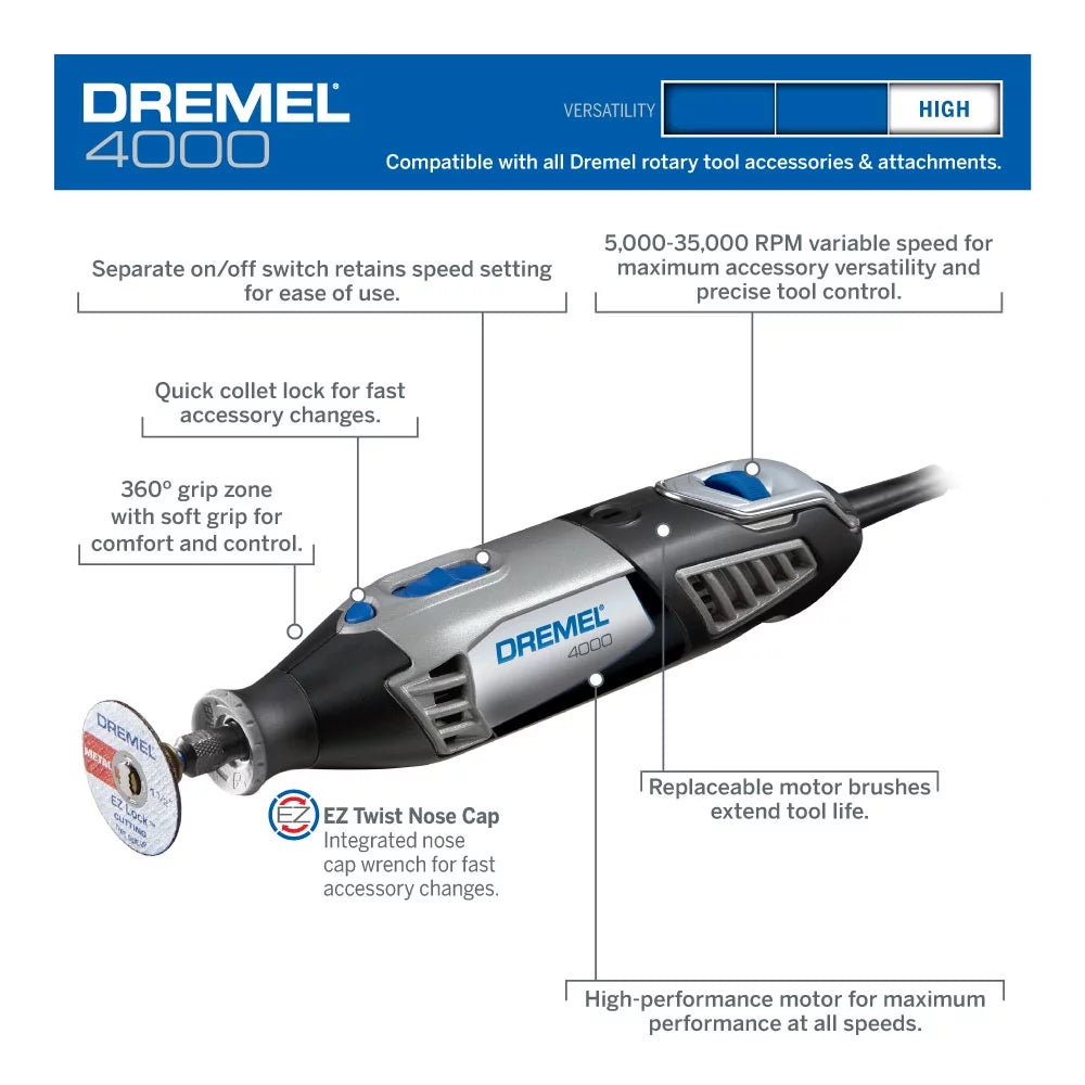 Variable Speed Rotary Tool Kit with 30 Accessories Q79649