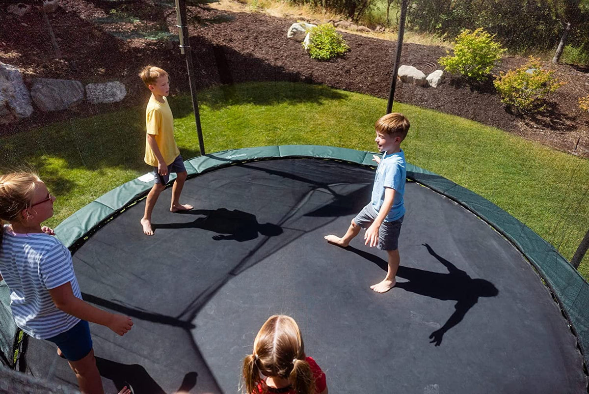 12' Round Trampoline Jumping Mat with 72 Rings I147