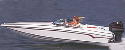 Boat Cover for Ski Boats with Low Profile Windshield O5069