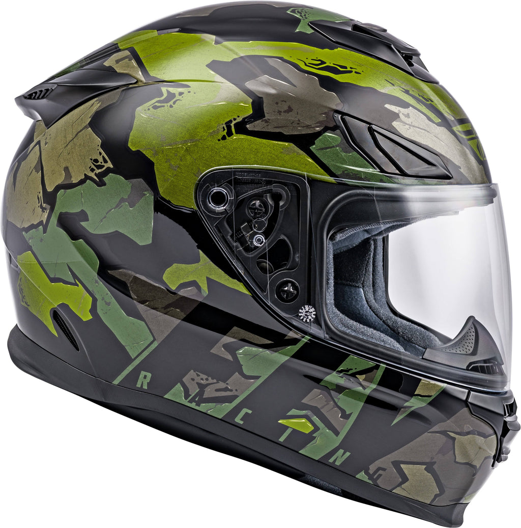 Camo Green Grey Fly Racing Helmet J50299