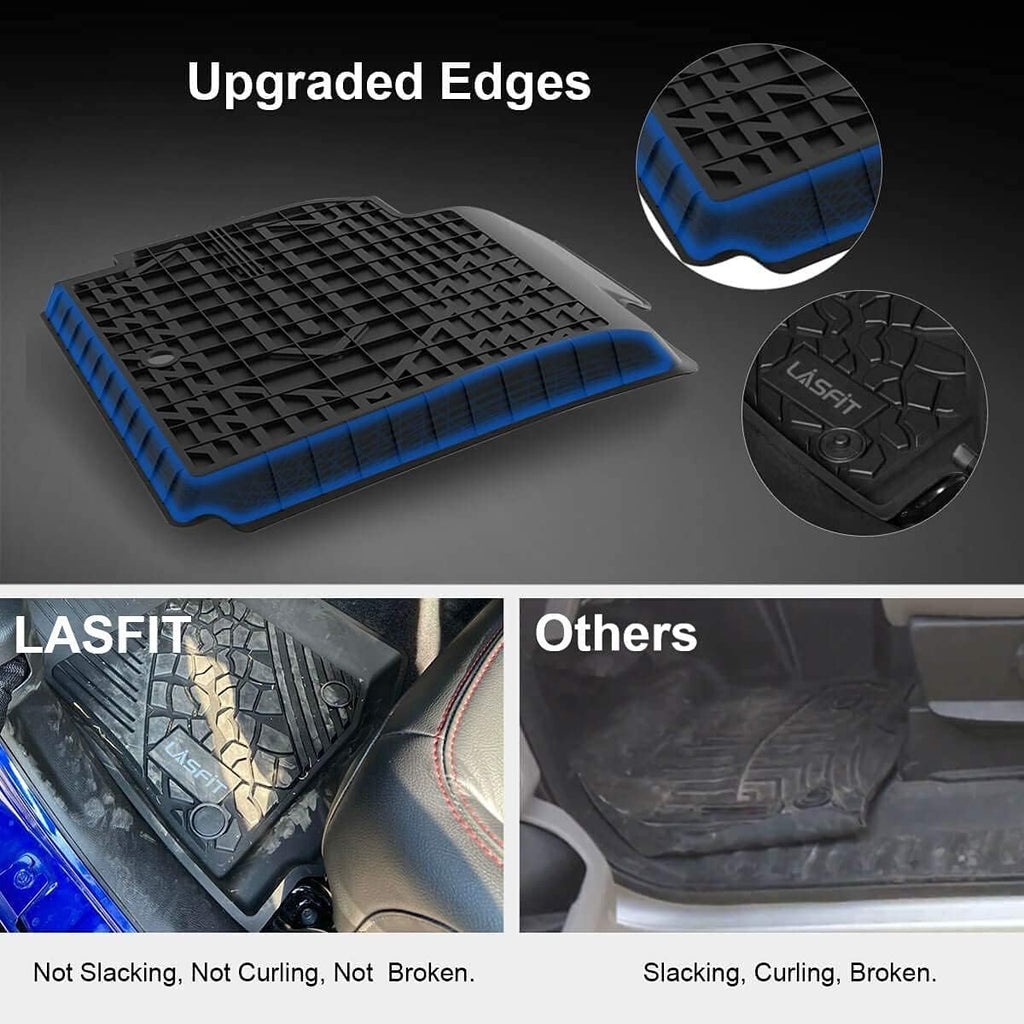 All Weather TPE Custom Fit Car Floor Liners 1st & 2nd Row Black A94483