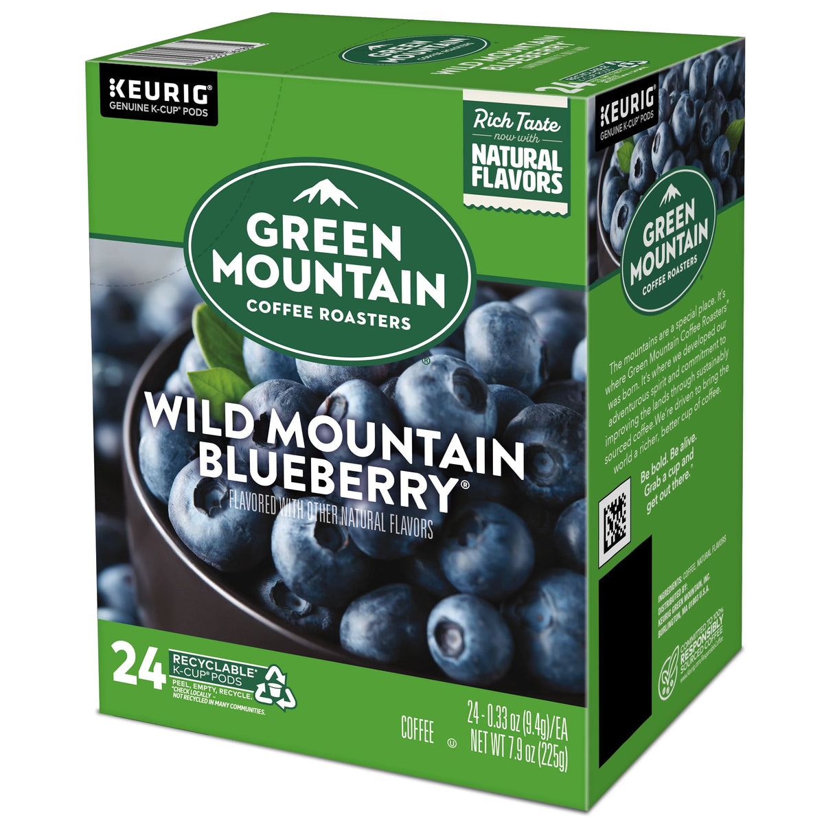Light Roast Blueberry Coffee Pods 24 Count Y9353