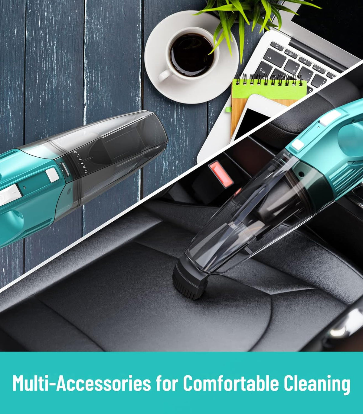 Green 7500Pa Cordless Handheld Vacuum W7087