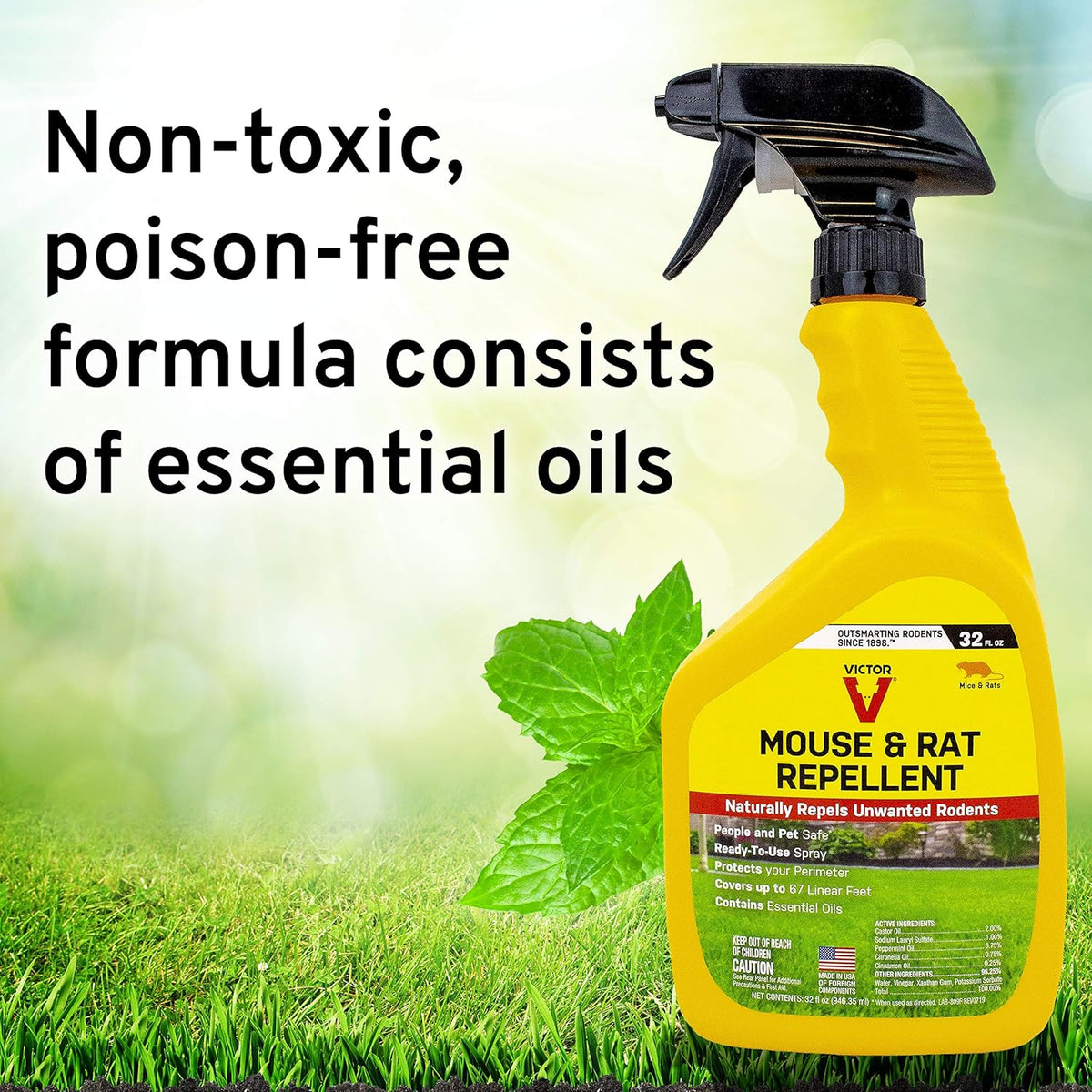 Natural Non-Toxic Mouse and Rat Repellent Spray – 32 fl oz R53095