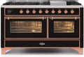 Glossy Black Dual Fuel Natural Gas Range T9012