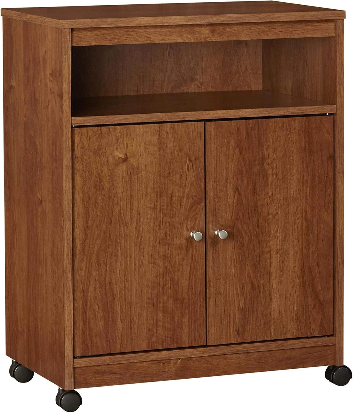 Black Oak Microwave Cart D757