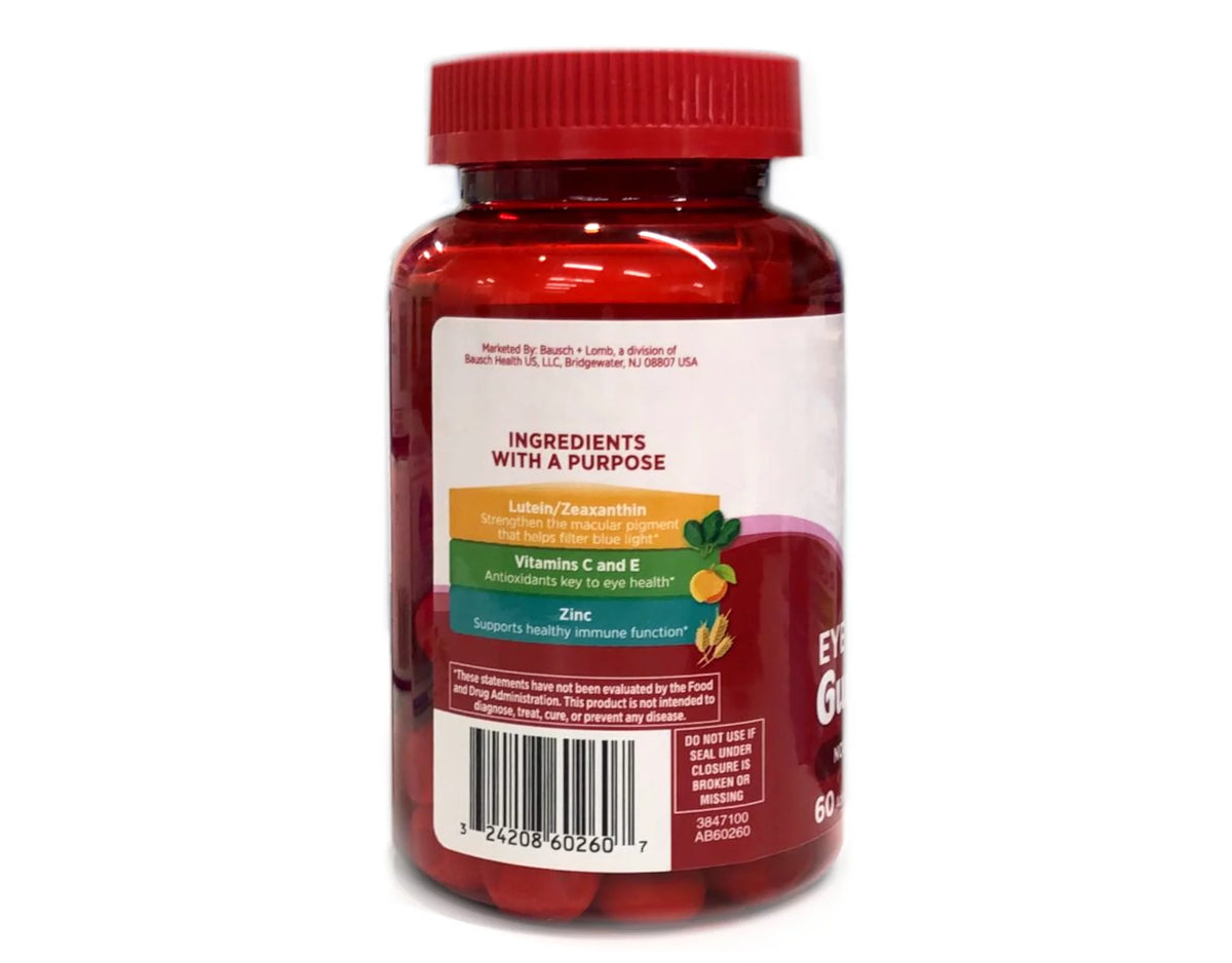 Eye Vitamin & Mineral Supplement Gummies with Lutein & Zeaxanthin, 60 Gummies, 4-Pack W862