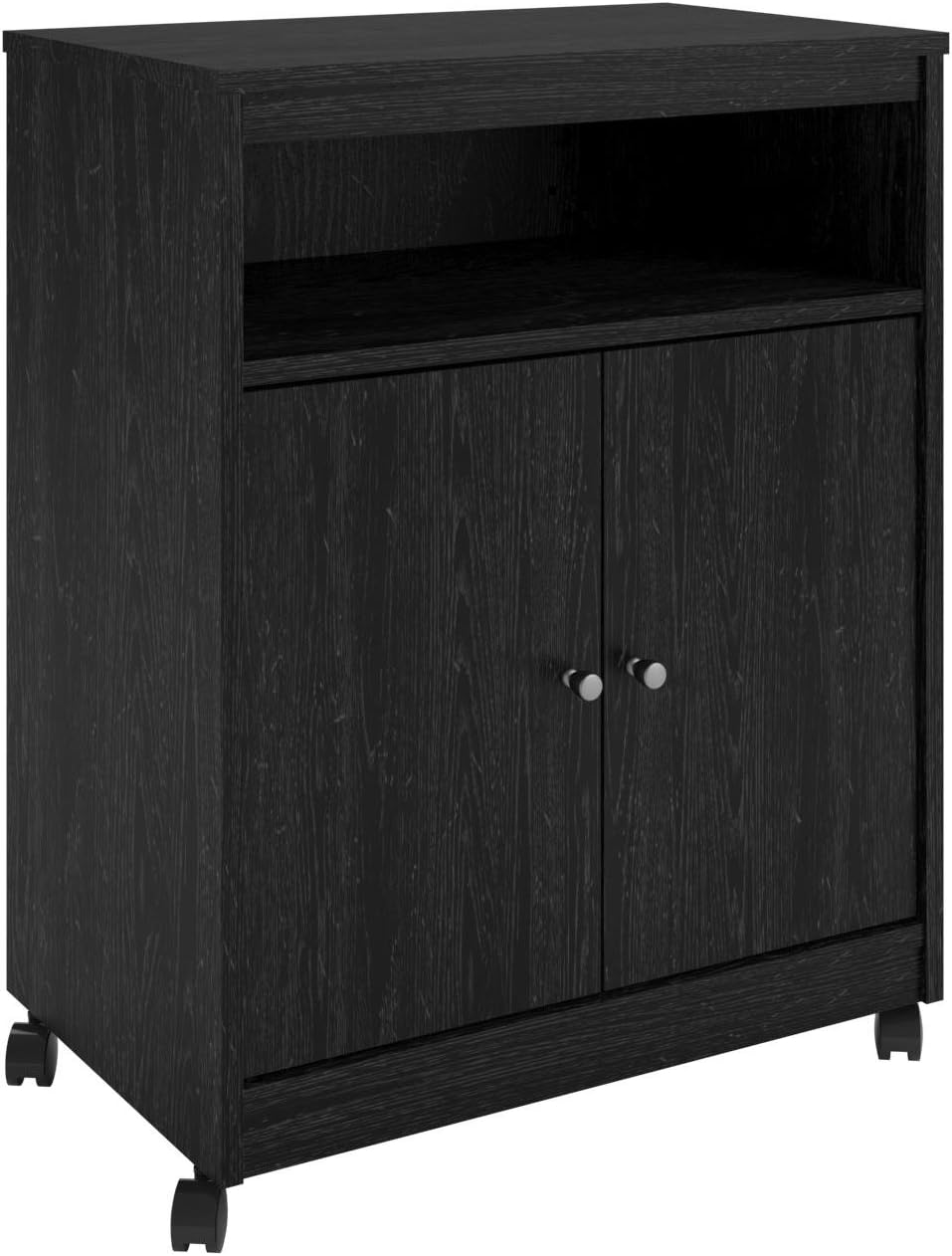 Black Oak Microwave Cart D757
