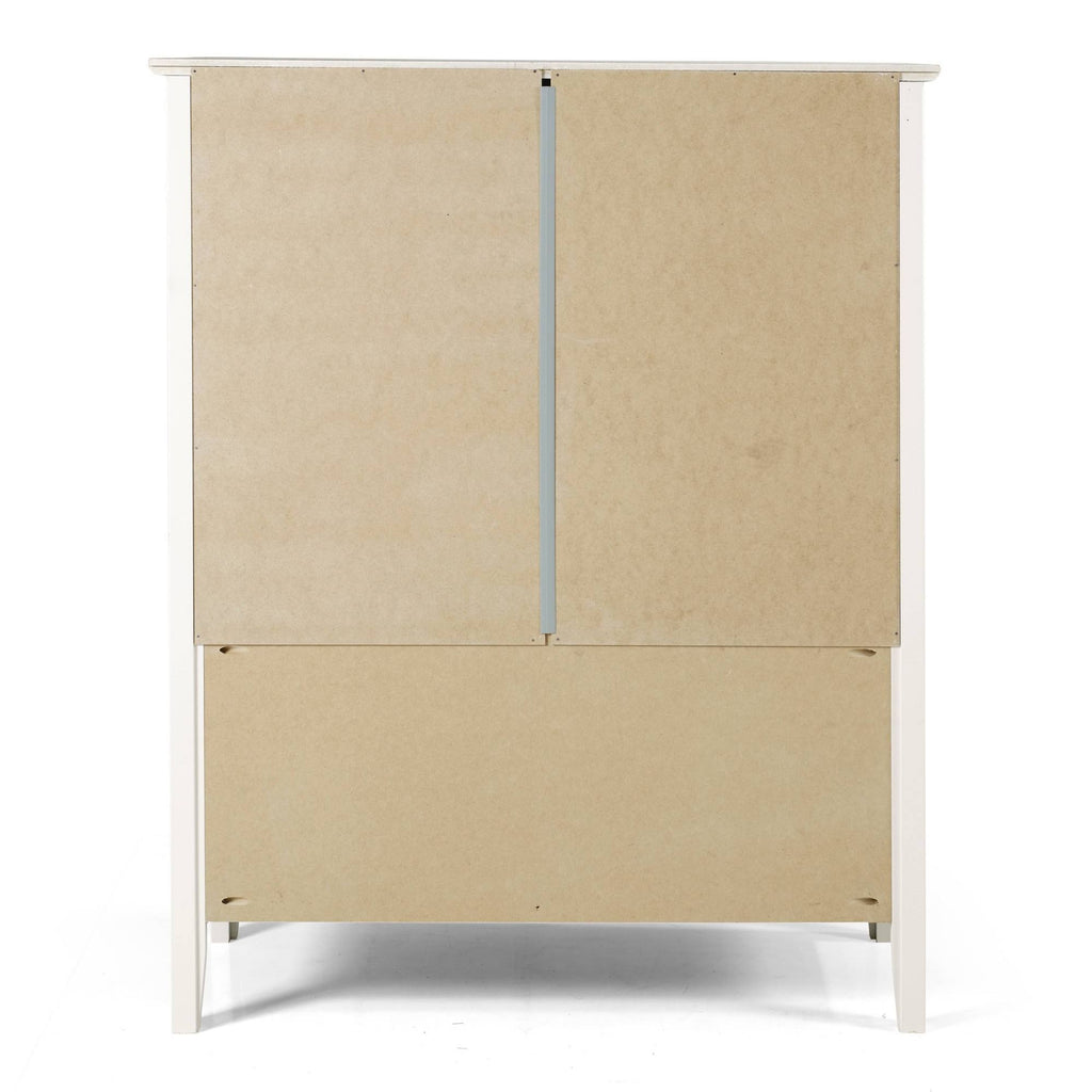 White Tall Bookcase B5930