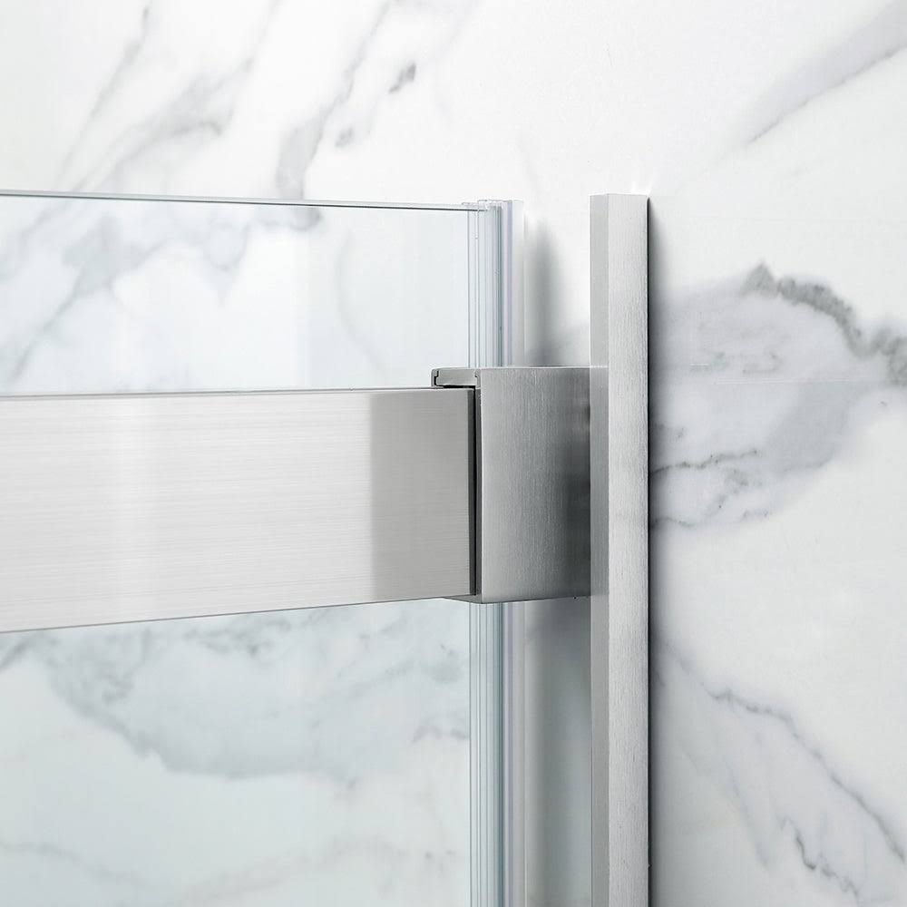 Frameless Sliding Shower Door with Side Panel S59158