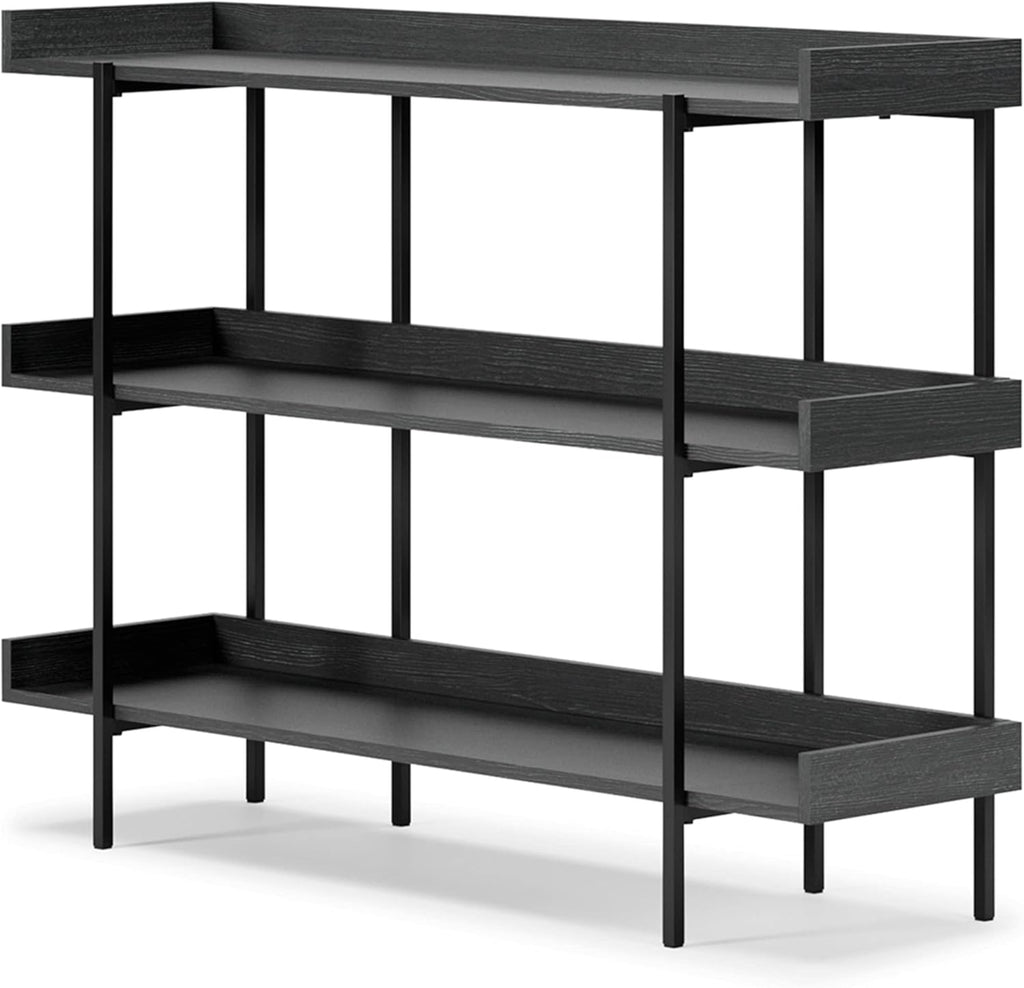 Black 3-Tier Bookcase V612