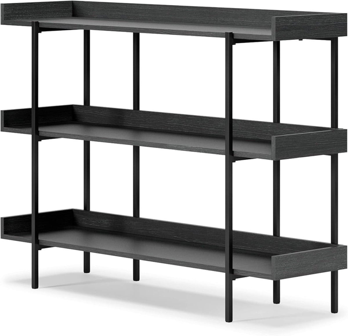 Black 3-Tier Bookcase V612