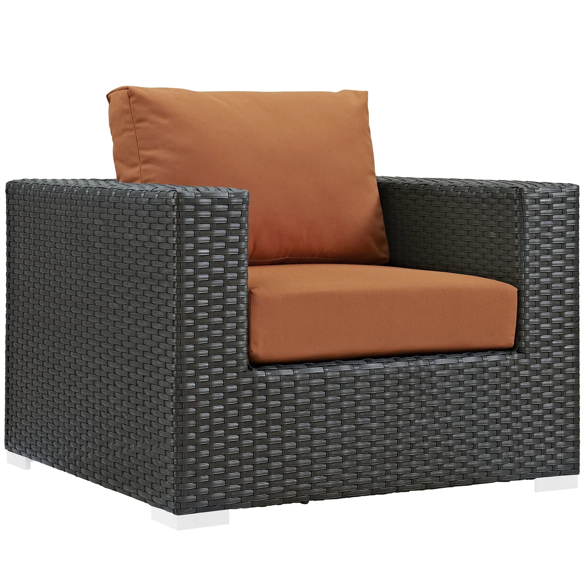 Orange Rattan Five PCS Sectional Sofa Set J173136