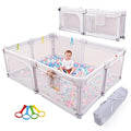 Grey Extra Large Foldable Baby Playpen 79 x 59 x 27 Inches G281