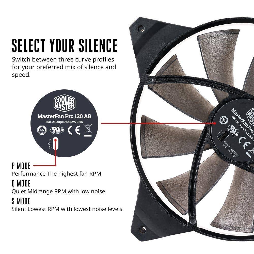 120 Air Pressure RGB Case Fan Pack of 3 V25646