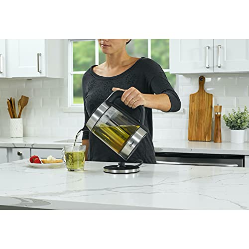 1.7 L Electric Glass Kettle with Tea Infuser F787