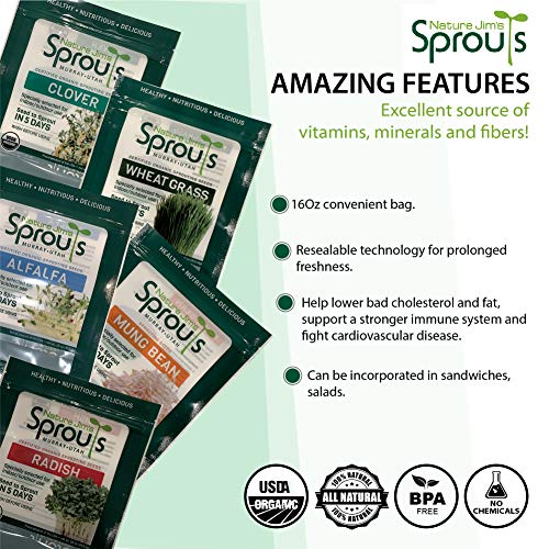 100% Organic Wheatgrass Seeds for Sprouting T280