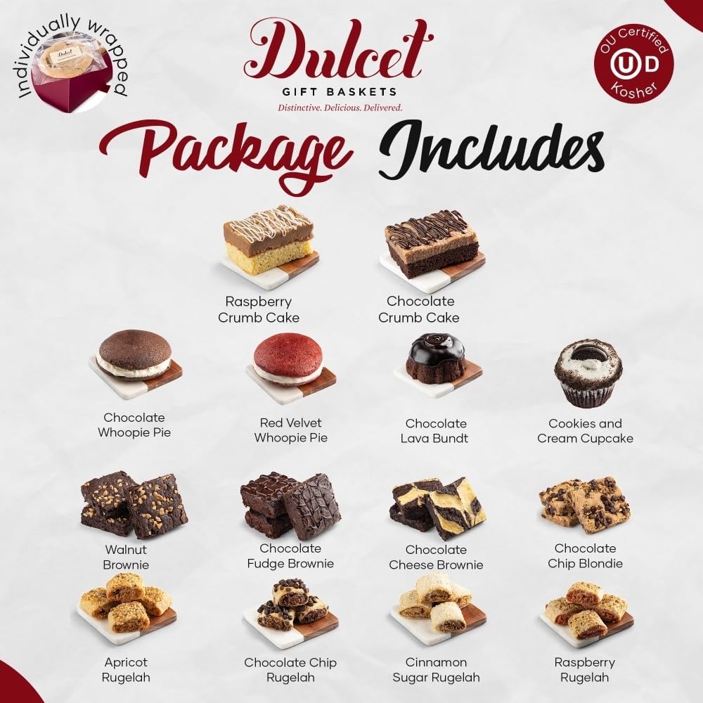 Gift Baskets with Rugelah, Brownies, Cookies & Bakery Treats C9595