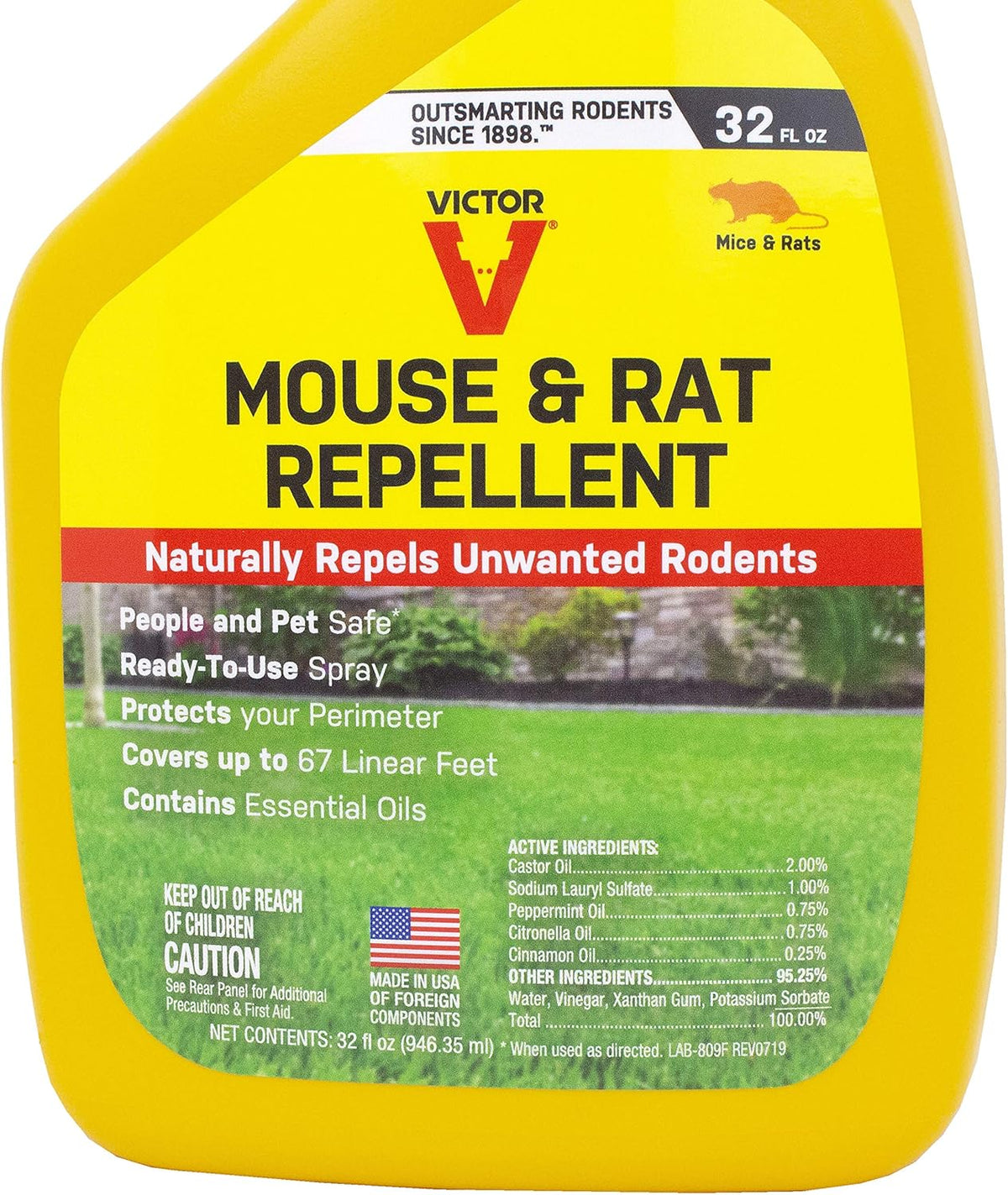 Natural Non-Toxic Mouse and Rat Repellent Spray – 32 fl oz R53095