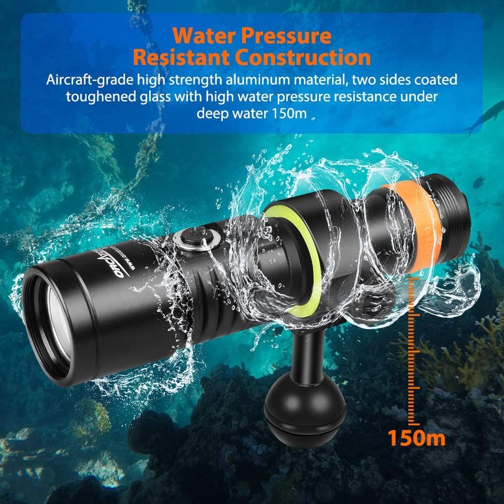 1200 Lumen Scuba Diving Video Light H3600