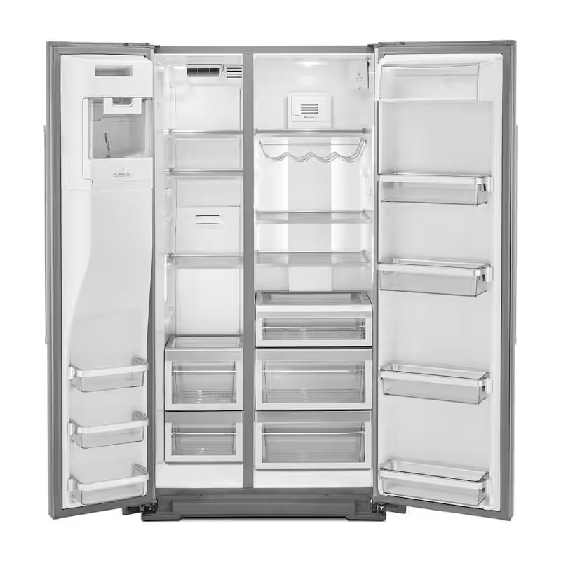 Counter Depth Stainless Steel Side by Side Refrigerator E2445