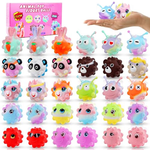 30 Pack 3D Pop Balls Fidget Toys Y3097