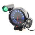 12V 3.75 Inch 11000 RPM Blue LED Tachometer Gauge Kit with Shift Light M9133