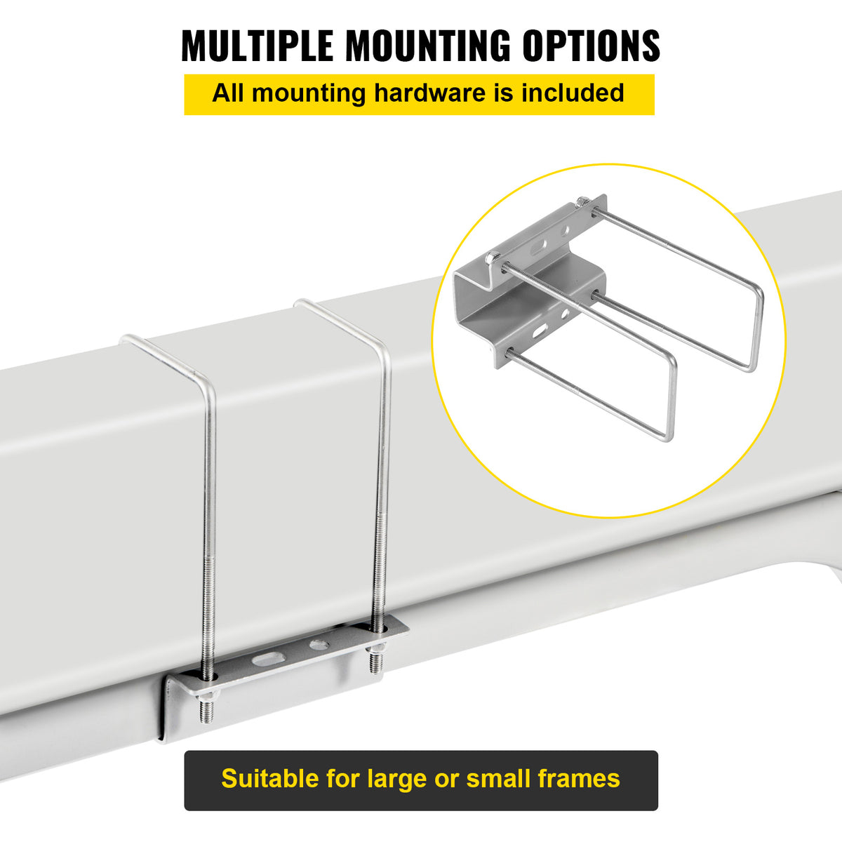 Galvanized Steel Trailer Guide-on with Carpet-padded Boards, One Pair W642
