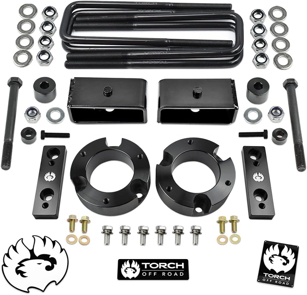 TORCH 3 Full Lift Kit for Toyota Tacoma 4X4 4WD TRD SR5 w Differential Drop and Sway Bar Relocation Kit - 6 Lug Models ONLY H63304