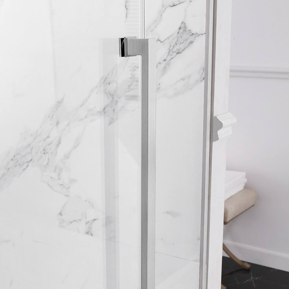 Frameless Sliding Shower Door with Side Panel S59158
