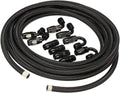 6AN 20FT Nylon Stainless Steel Braided Fuel Line Hose with 10PCS 6AN Swivel Adapter Kit I5440