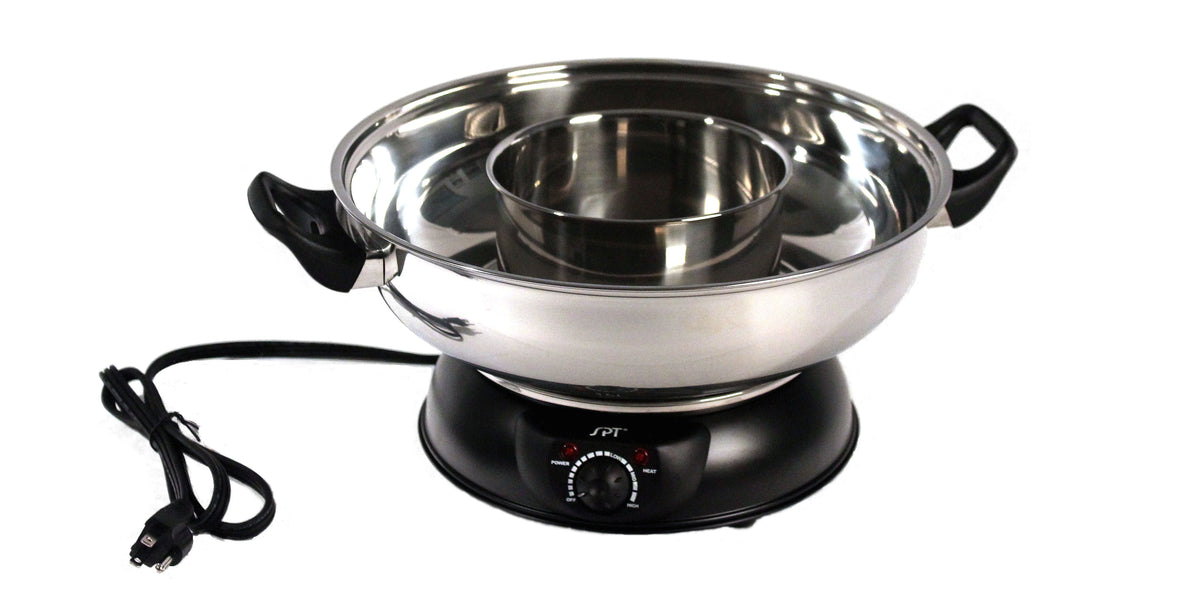 5-quart Stainless Steel Electric Shabu Shabu Pot G6707