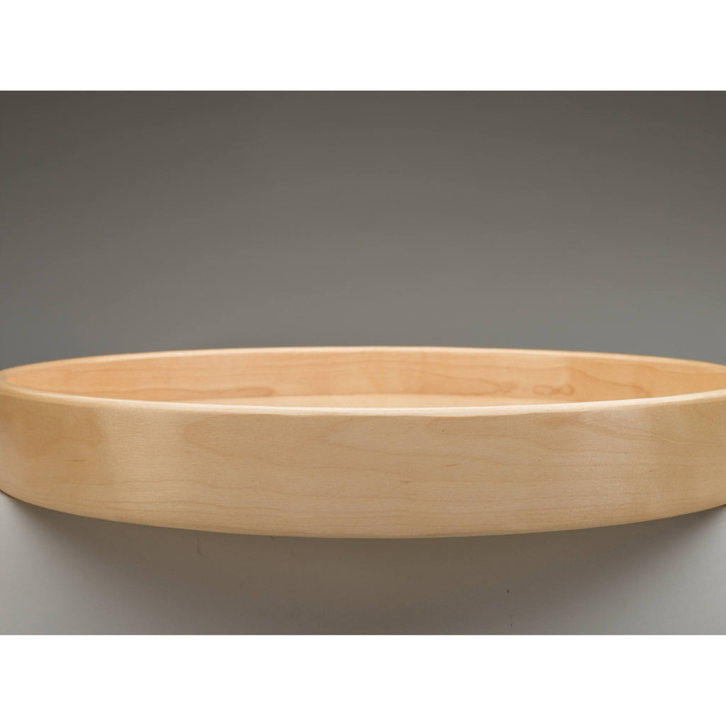 32x22 Natural Wood Kidney Lazy Susan L900