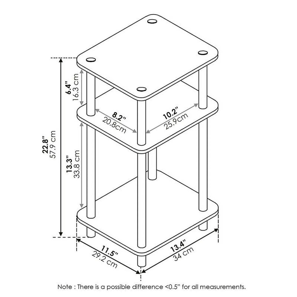 3-Tier End Table B882