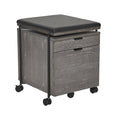 Grey Ash 2-Drawer File Cabinet C42987