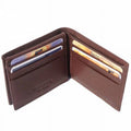 Dark Brown Calfskin Leather Mini Wallet L962