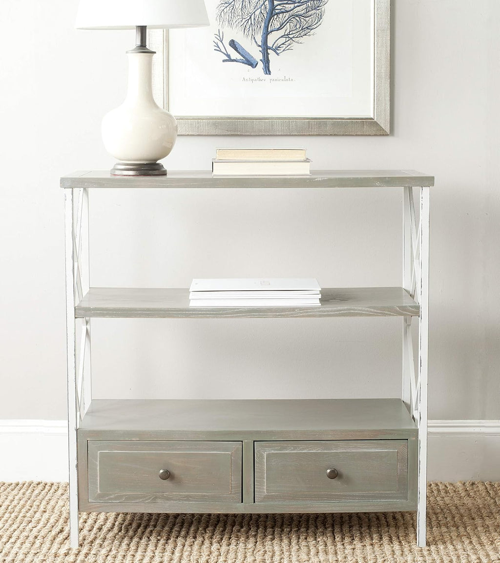 Pale Blue and White Console Table C2970