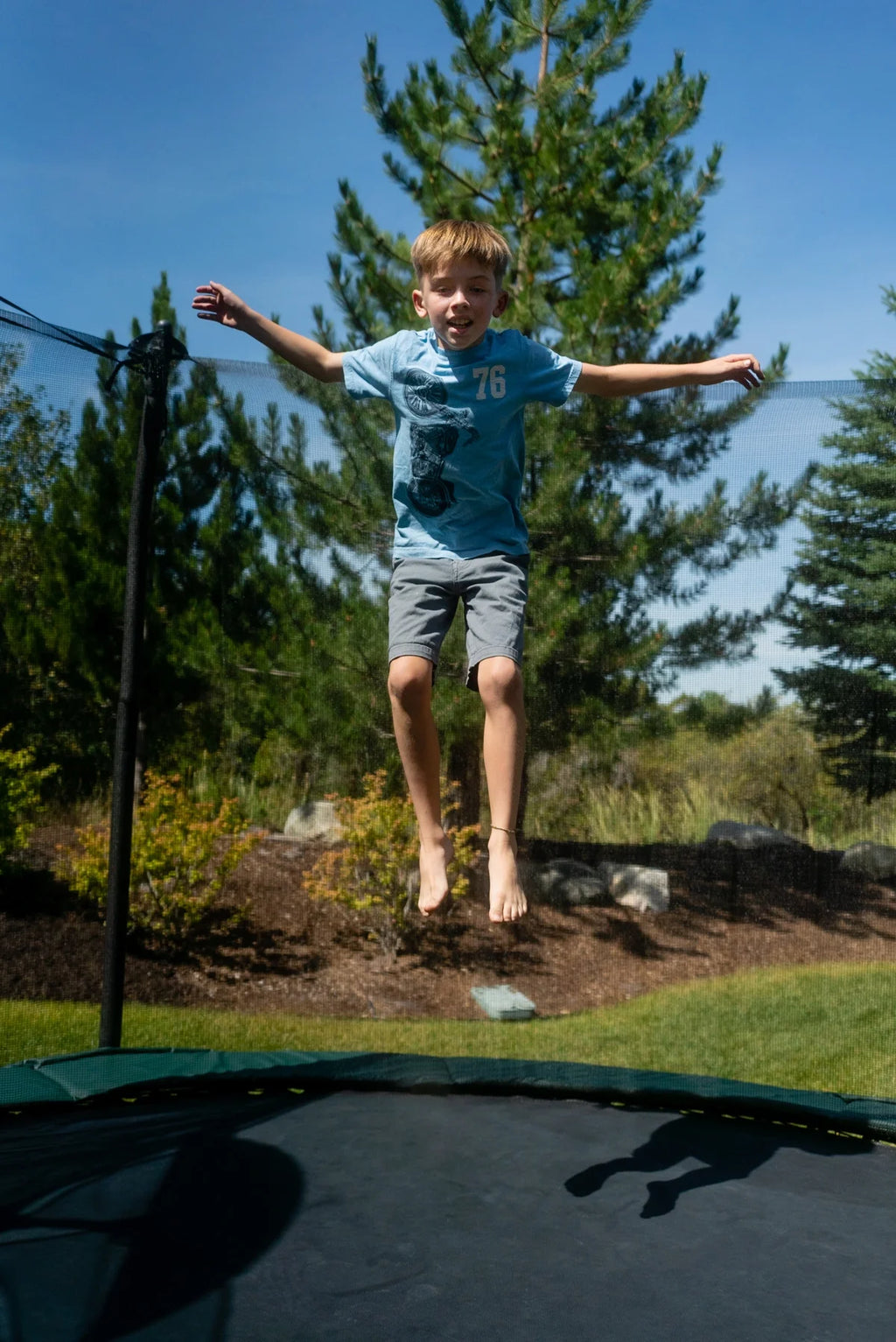 12' Round Trampoline Jumping Mat with 72 Rings I147
