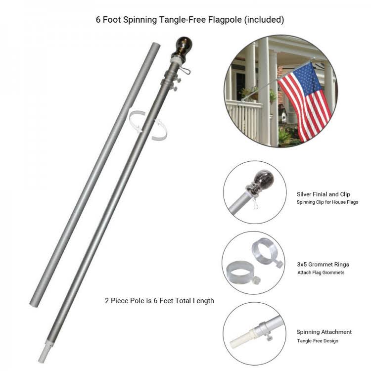 Flag Bracket and Pole Set R981