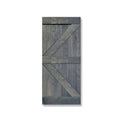 Gray Knotty Pine Wood Interior Sliding Barn Door Slab T6475