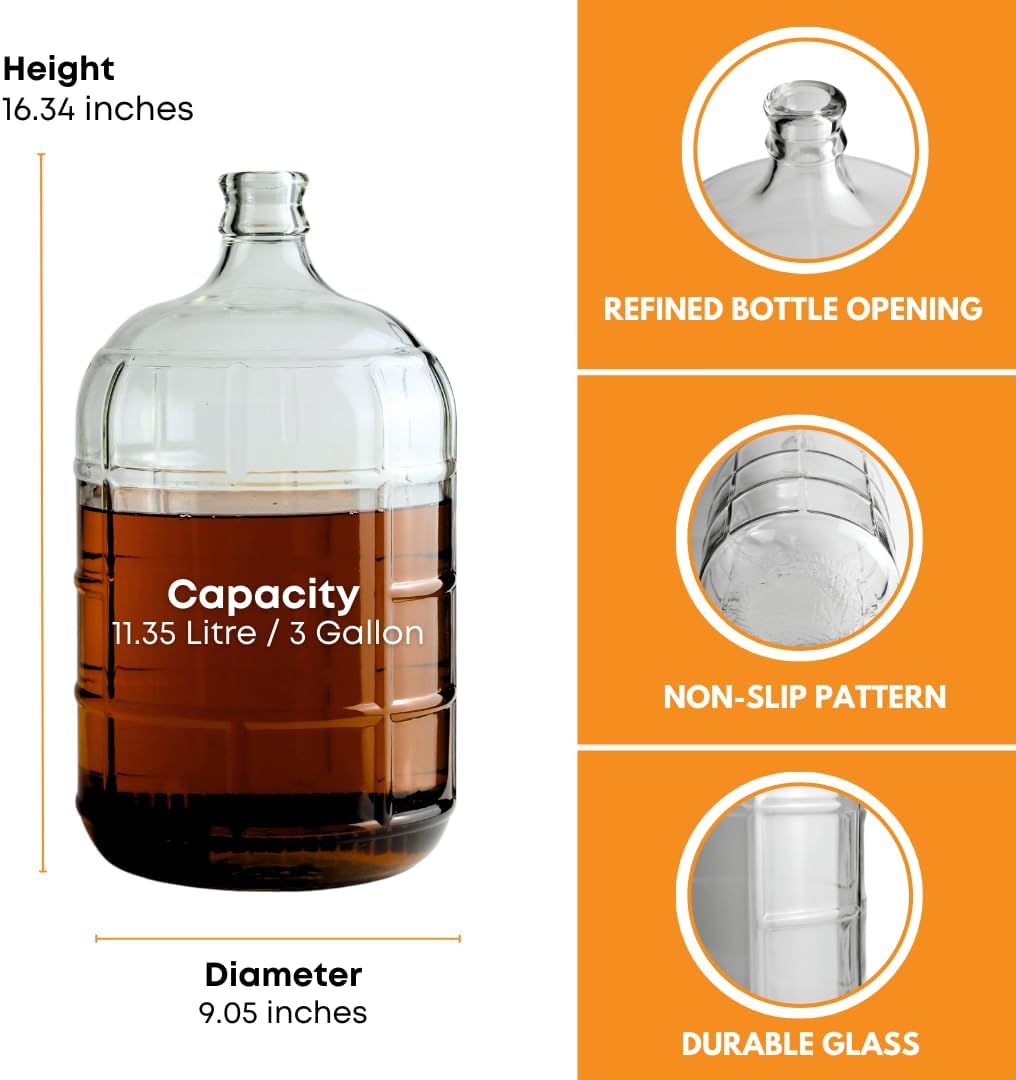 3 Gallon Glass Carboy S55197