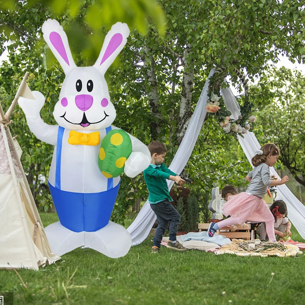 Inflatable Easter Bunny Outdoor Decoration With LED Light K8888