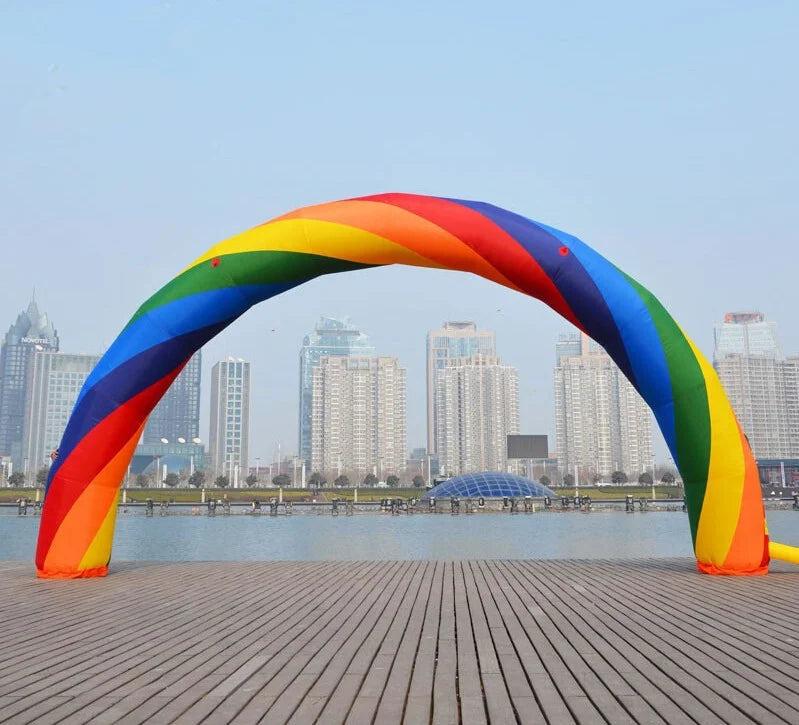 39.4ft Inflatable Rainbow Arch Oxford Cloth with Blower R2856