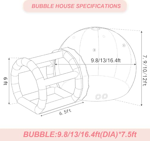 10ft Inflatable Bubble Tent O56934