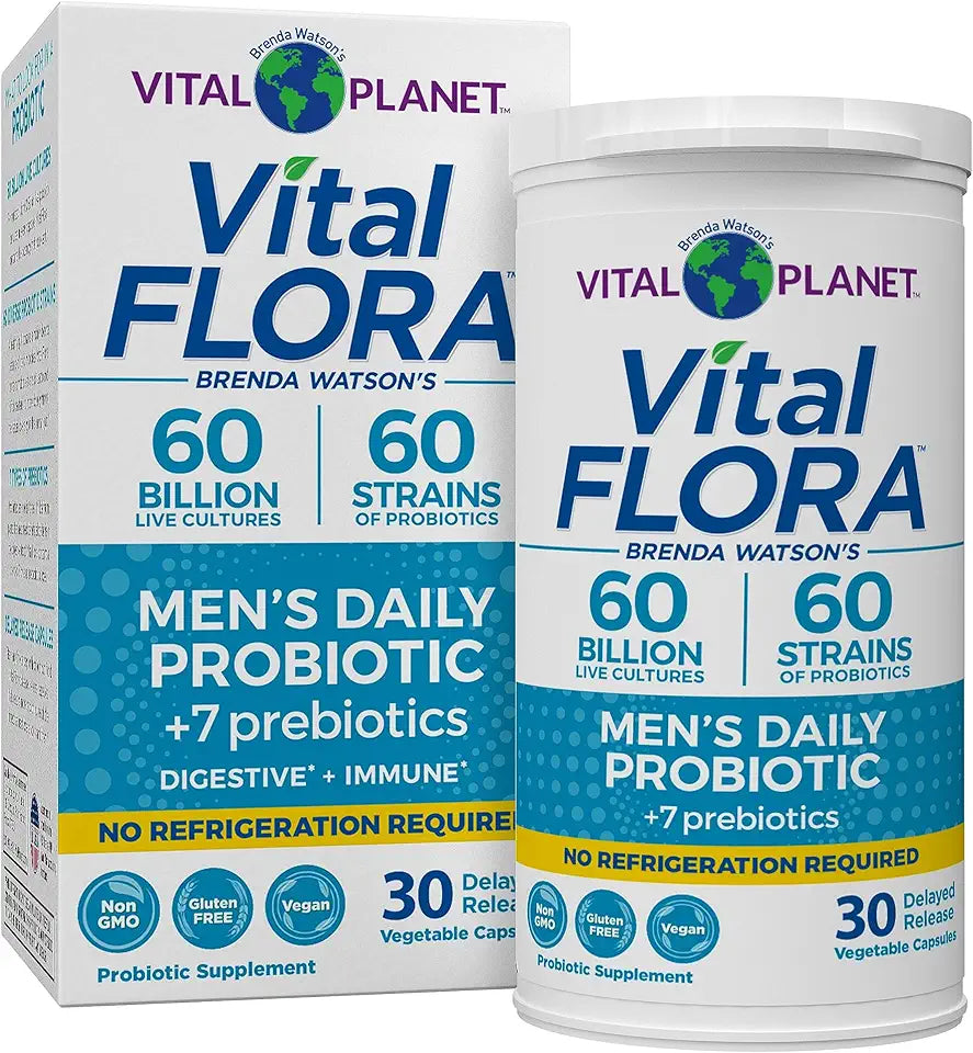 Men’s Daily Probiotic 60 Billion CFU 60 Strains 30 Capsules D4510