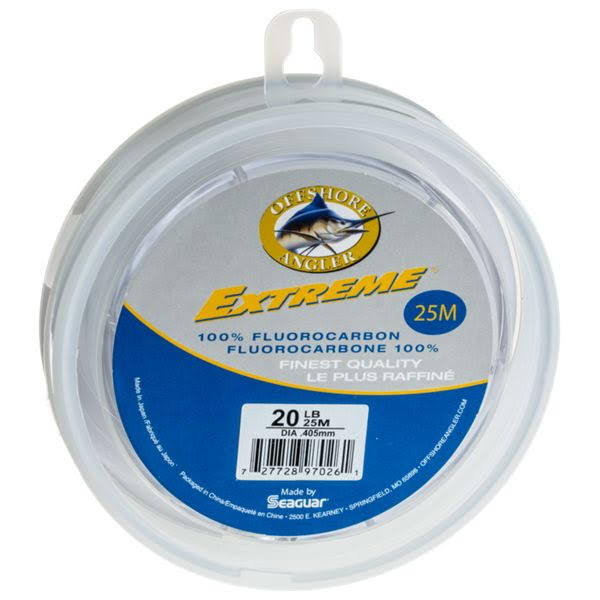 60 lb Clear Fluorocarbon Saltwater Leader 100 Meters M2982