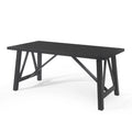 Black Farmhouse Wood Dining Table N691995
