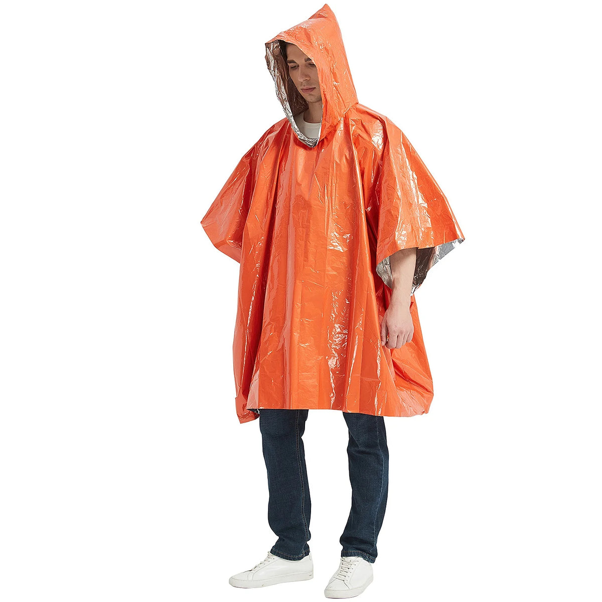 Waterproof Thermal Poncho Raincoat with Sleeping Bag and Tent Shelter Y50720