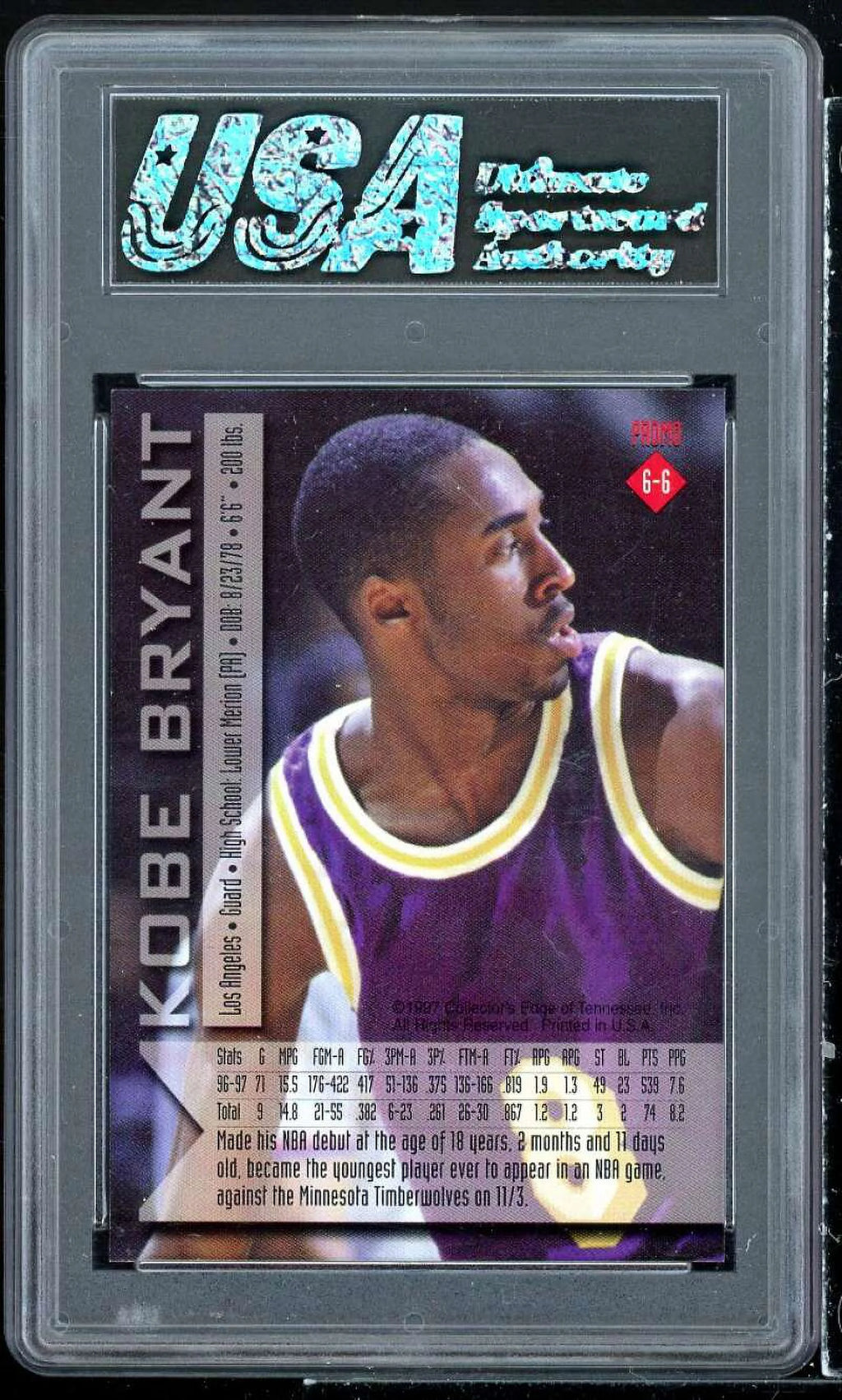 Kobe Bryant Card 1997 F62639